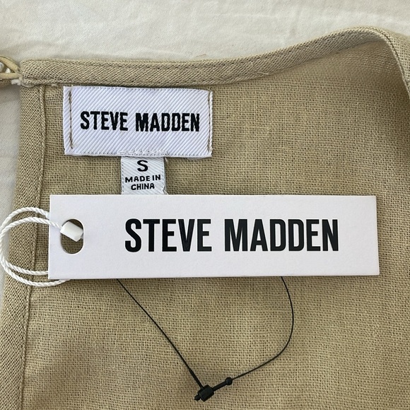 NWT STEVE MADDEN SLEEVELESS LINEN BLEND JUMPSUIT - Picture 9 of 9